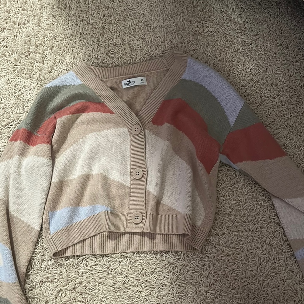 multi-color hollister sweater
